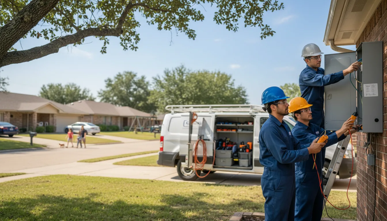 Certified electrician providing emergency electrical services in Lufkin, TX